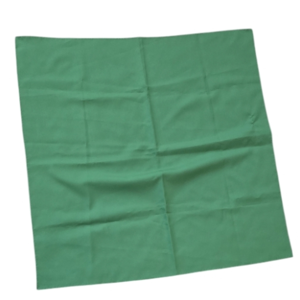 Vintage Green Square Scarf. 27"